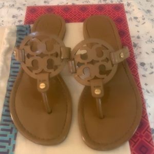 Tory Burch Patent Sand Miller Sandal